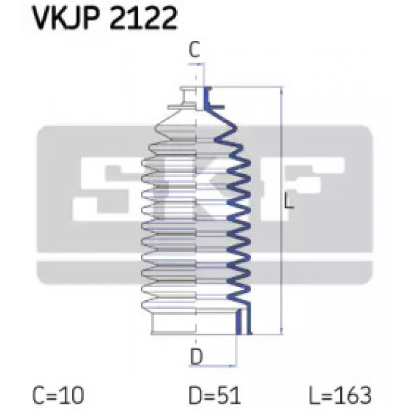 VKJP 2122 SKF - Пильовик привідного валу